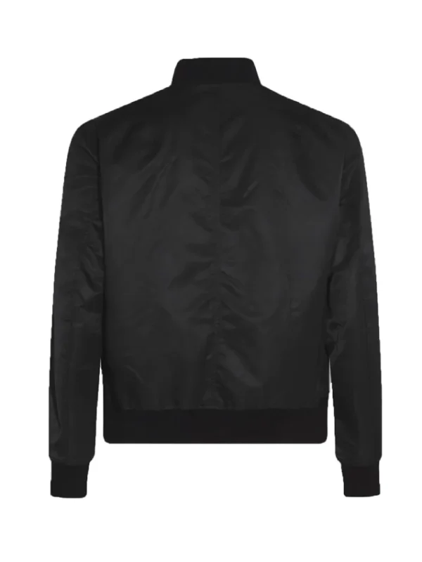Black Anaheim Ducks Nylon Lightweight Full-Zip Bomber Jacket