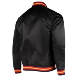 Black Atlanta Hawks Hardwood Classics Satin Jacket
