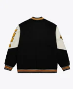 Boston Bruins Team History Black Vintage Logo Varsity Jacket