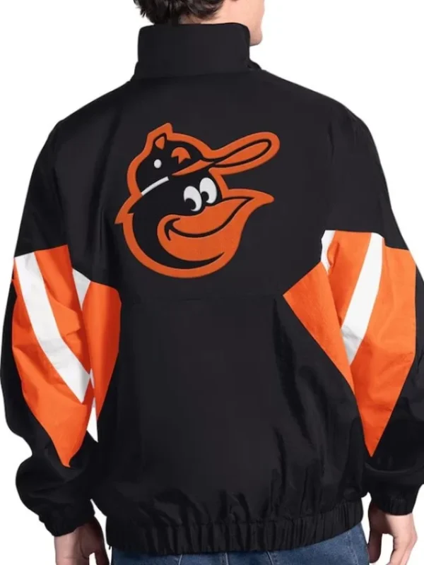 Baltimore Orioles Cooperstown Chief Black Half-Zip Pullover