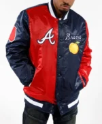 Black Label Atlanta Braves Satin Jacket