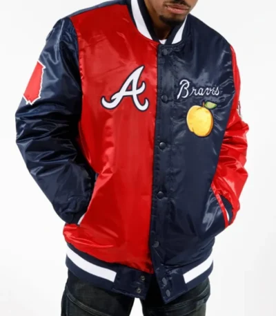 Black Label Atlanta Braves Satin Jacket