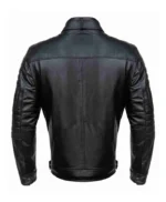 Black Men Stylish Cafe Racer Leather Jacket