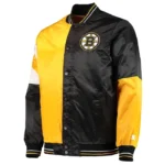 Black/Gold Boston Bruins The Leader Satin Jacket