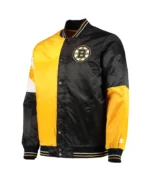 Black/Gold Boston Bruins The Leader Satin Jacket