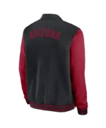 Arizona Diamondbacks Collection Dugout Black/Red Bomber Jacket