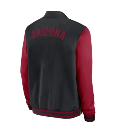 Arizona Diamondbacks Collection Dugout Black/Red Bomber Jacket