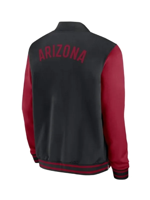 Arizona Diamondbacks Collection Dugout Black/Red Bomber Jacket