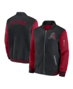 Arizona Diamondbacks Collection Dugout Black/Red Bomber Jacket