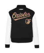 Baltimore Orioles Game Day Classics Black Varsity Jacket