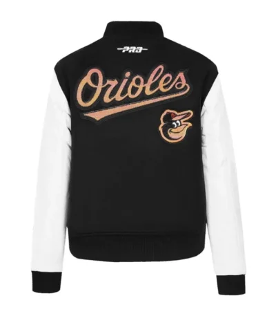 Baltimore Orioles Game Day Classics Black Varsity Jacket