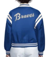 Atlanta Braves Blue Full Count Satin Jacket
