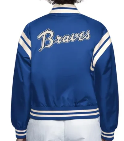 Atlanta Braves Blue Full Count Satin Jacket