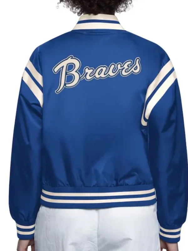 Atlanta Braves Blue Full Count Satin Jacket