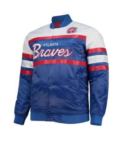 Blue/White Special Script Atlanta Braves Coaches Jacket