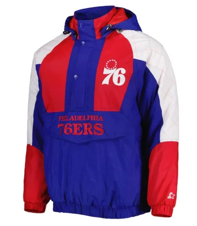 Body Check Atlanta Hawks Half-Zip Hoodie Jacket