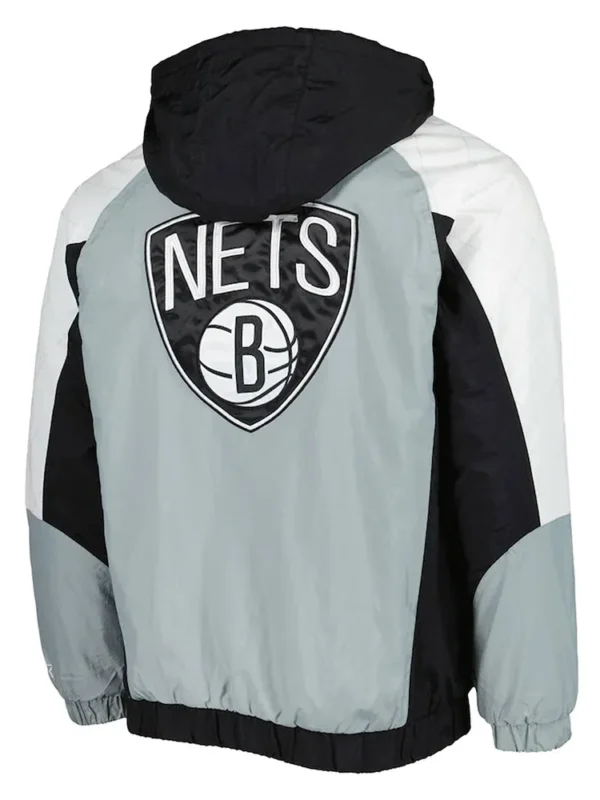 Body Check Brooklyn Nets Half-Zip Hoodie Jacket