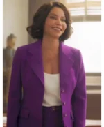 Boston Blue Mae Silver Purple Blazer