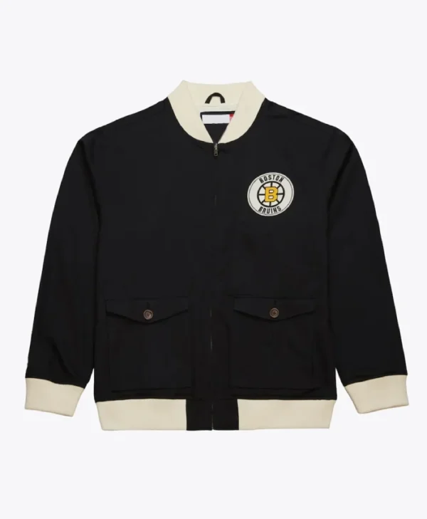 Boston Bruins Black Cotton Twill Jacket