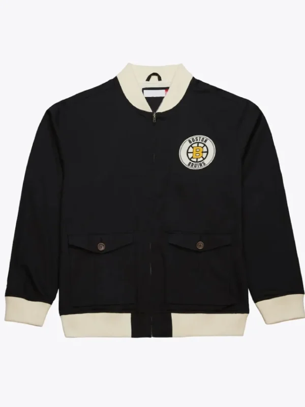 Boston Bruins Black Cotton Twill Jacket