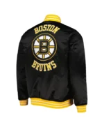 Boston Bruins Black Heavyweight Satin Jacket