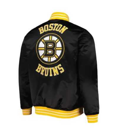 Boston Bruins Black Heavyweight Satin Jacket