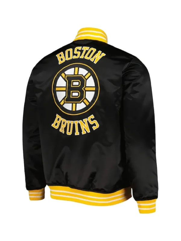 Boston Bruins Black Heavyweight Satin Jacket