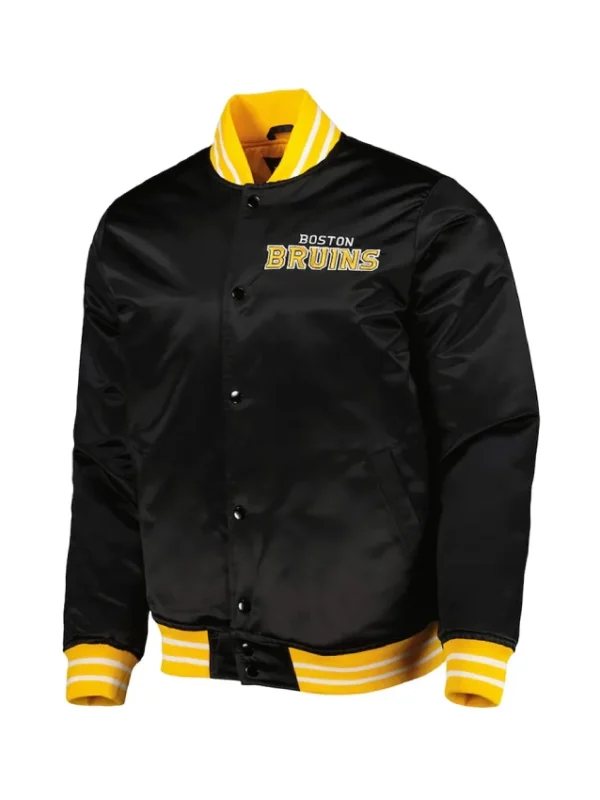 Boston Bruins Black Heavyweight Satin Jacket