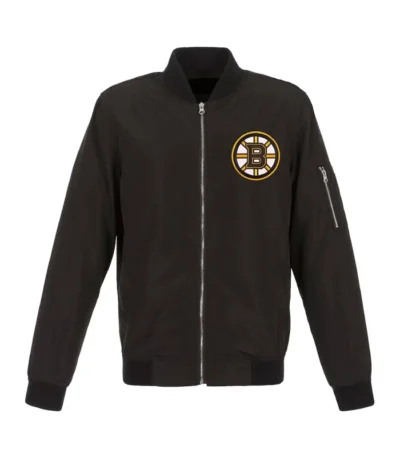 Boston Bruins Black Lightweight Nylon Jacket