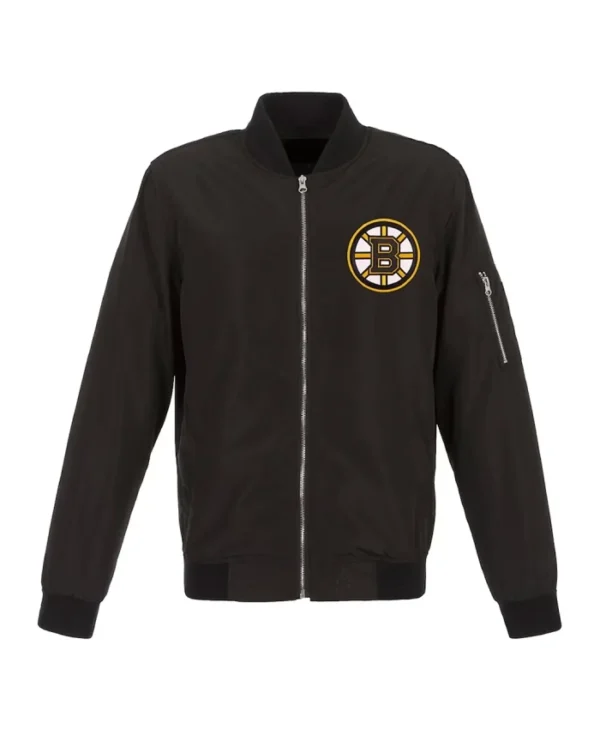 Boston Bruins Black Lightweight Nylon Jacket