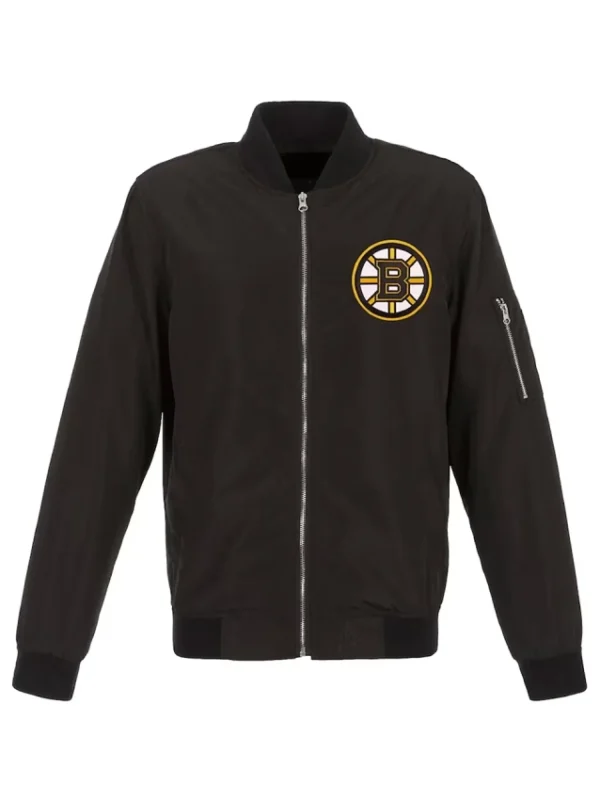 Boston Bruins Black Lightweight Nylon Jacket