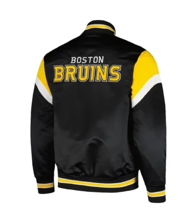 Boston Bruins Heavyweight Black Satin Jacket