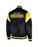 Boston Bruins Midweight Black Satin Jacket