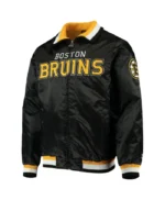 Boston Bruins Starter Bomber Black Jacket