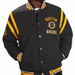 Boston Bruins Tailback Black Varsity Jacket