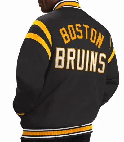 Boston Bruins Tailback Black Varsity Jacket