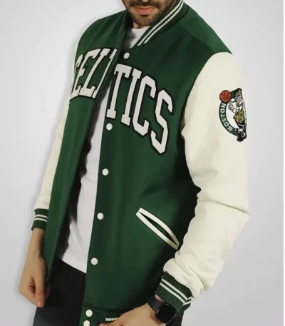 Boston Celtics Green And Off White Jacket