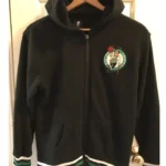 Boston Youth Celtics Full Zip Black Hooded Jacket