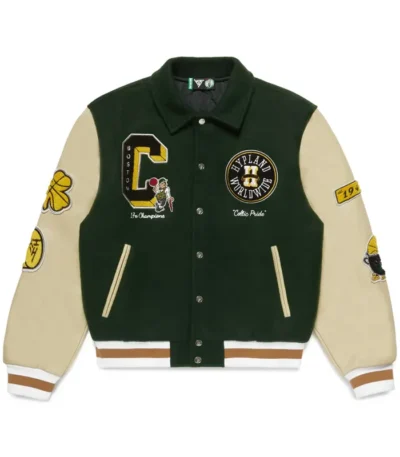 Boston Celtics Letterman Green Jacket