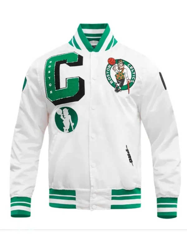 Boston Celtics Mashup Classic Rib Satin Jacket