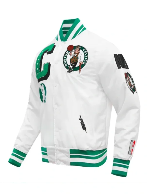 Boston Celtics Mashup Classic Rib Satin Jacket