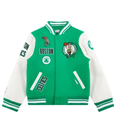 Boston Celtics Retro Classic Rib Wool Varsity Jacket