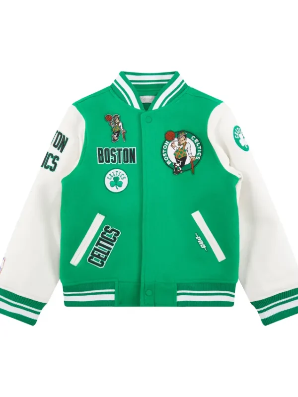 Boston Celtics Retro Classic Rib Wool Varsity Jacket