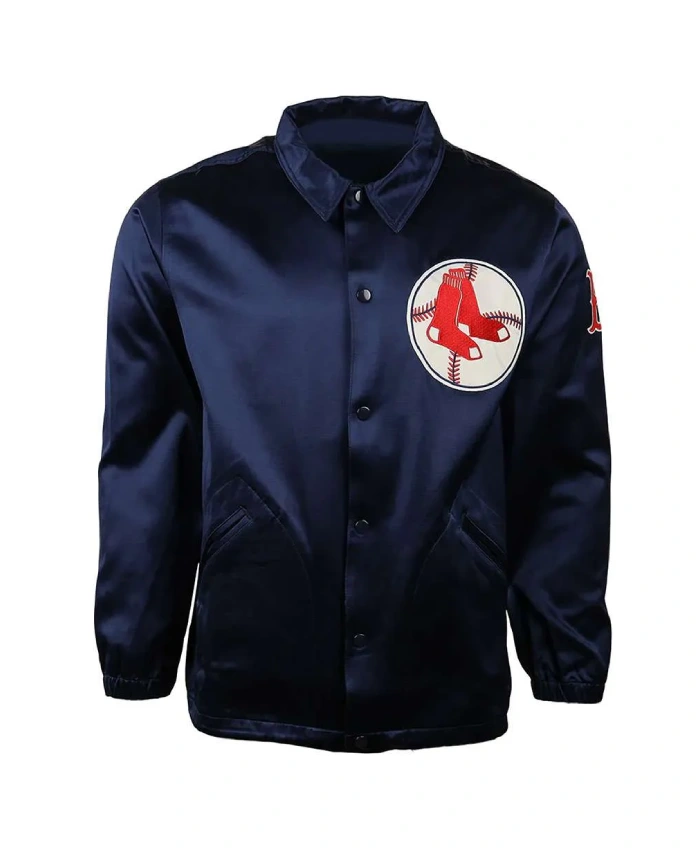 Boston Red Sox 1967 Navy Satin Windbreaker Boston Red Sox 1967 Navy Satin Windbreaker