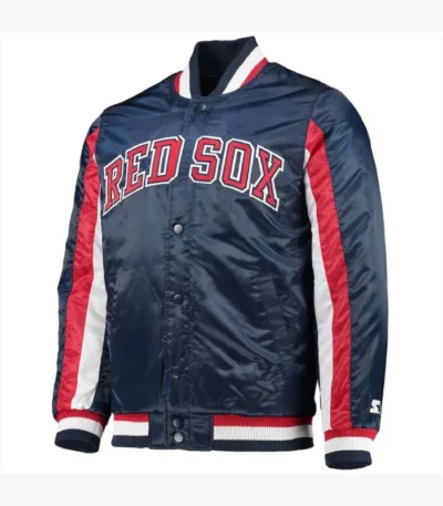 Boston Red Sox Blue Satin Jacket