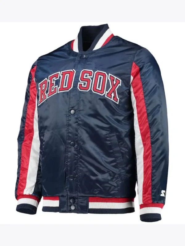 Boston Red Sox Blue Satin Jacket