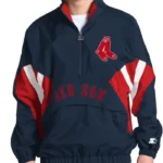 Boston Red Sox Cooperstown Chief Navy Half-Zip Pullover