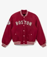 Boston Red Sox Cooperstown Red Satin Jacket