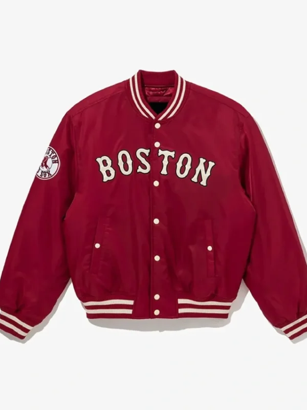 Boston Red Sox Cooperstown Red Satin Jacket