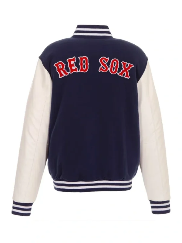 Boston Red Sox Navy and White Varsity Jacket